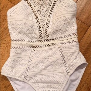White Lace One-Piece Swimsuit - Salt & Cove Dillard’s brand